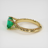 1.53 Ct. Emerald Ring, 18K Yellow Gold 4