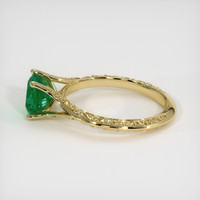 1.43 Ct. Emerald Ring, 18K Yellow Gold 4