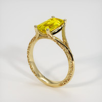 2.05 Ct. Yellow Sapphire Ring, 18K Yellow Gold 2