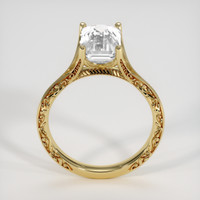 3.57 Ct. White Sapphire Ring, 18K Yellow Gold 3