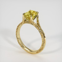 2.57 Ct. Yellow Sapphire Ring, 18K Yellow Gold 2