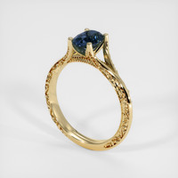 1.07 Ct. Sapphire Ring, 18K Yellow Gold 2