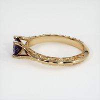 0.52 Ct. Purple Sapphire Ring, 18K Yellow Gold 4