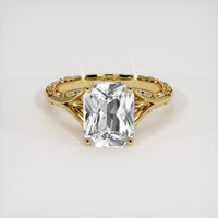 3.51 Ct. White Sapphire Ring, 18K Yellow Gold 1