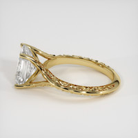 3.51 Ct. White Sapphire Ring, 18K Yellow Gold 4