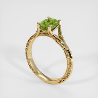 1.25 Ct. Sapphire Ring, 18K Yellow Gold 2