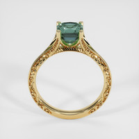 1.75 Ct. Bluish Green Sapphire Ring, 18K Yellow Gold 3