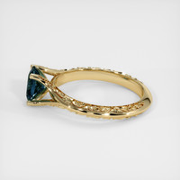 0.89 Ct. Sapphire Ring, 18K Yellow Gold 4
