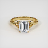 1.59 Ct. White Sapphire Ring, 18K Yellow Gold 1