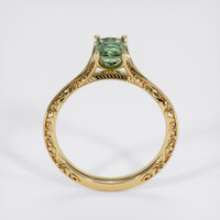1.10 Ct. Green Sapphire Ring, 18K Yellow Gold 3