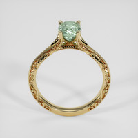 1.42 Ct. Green Sapphire Ring, 18K Yellow Gold 3
