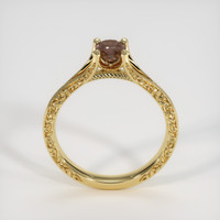 0.77 Ct. Brown Sapphire Ring, 18K Yellow Gold 3
