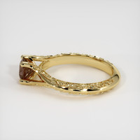 0.77 Ct. Brown Sapphire Ring, 18K Yellow Gold 4