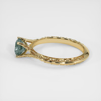 0.64 Ct. Sapphire Ring, 18K Yellow Gold 4