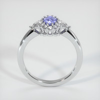 0.63 Ct. Purplish Blue Sapphire Ring, Platinum 950 3
