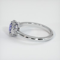 0.63 Ct. Purplish Blue Sapphire Ring, Platinum 950 4