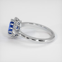 2.75 Ct. Blue Sapphire Ring, Platinum 950 4