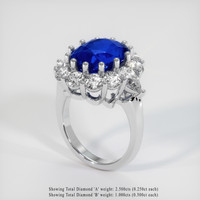 12.55 Ct. Sapphire Ring, Platinum 950 2
