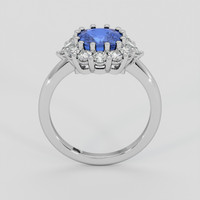 2.20 Ct. Blue Sapphire Ring, Platinum 950 3