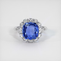 4.69 Ct. Blue Sapphire Ring, Platinum 950 1