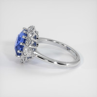 4.69 Ct. Blue Sapphire Ring, Platinum 950 4