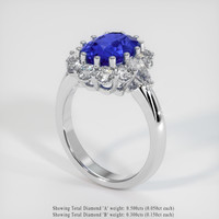 2.31 Ct. Sapphire Ring, Platinum 950 2