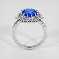 3.15 Ct. Blue Sapphire Ring, Platinum 950 3