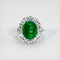 9.70 Ct. Emerald Ring, Platinum 950 1