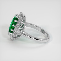 2.76 Ct. Emerald Ring, Platinum 950 4