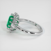 2.20 Ct. Emerald Ring, Platinum 950 4