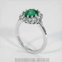 4.45 Ct. Gemstone Ring, Platinum 950 2