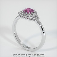 0.67 Ct. Sapphire Ring, Platinum 950 2