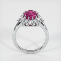 3.52 Ct. Pink Sapphire Ring, Platinum 950 3