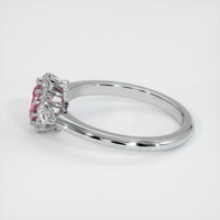 0.56 Ct. Pink Sapphire Ring, Platinum 950 4
