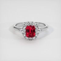 1.52 Ct. Ruby Ring, Platinum 950 1