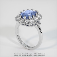 6.05 Ct. Sapphire Ring, Platinum 950 2