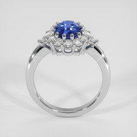 3.10 Ct. Blue Sapphire Ring, Platinum 950 3