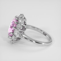 6.18 Ct. Pink Sapphire Ring, Platinum 950 4