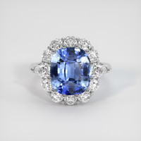 4.59 Ct. Blue Sapphire Ring, Platinum 950 1