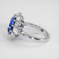 4.59 Ct. Blue Sapphire Ring, Platinum 950 4