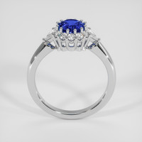 0.82 Ct. Blue Sapphire Ring, Platinum 950 3