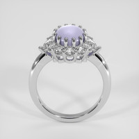 3.27 Ct. Bluish Purple Sapphire Ring, Platinum 950 3