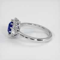 1.13 Ct. Blue Sapphire Ring, Platinum 950 4