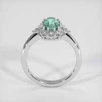 2.29 Ct. Bluish Green Sapphire Ring, Platinum 950 3