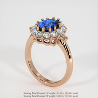 1.99 Ct. Sapphire Ring, 14K Rose Gold 2