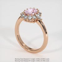 1.58 Ct. Sapphire Ring, 14K Rose Gold 2