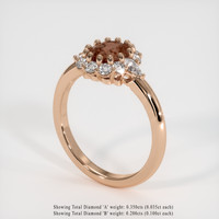 1.34 Ct. Sapphire Ring, 14K Rose Gold 2