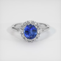 2.75 Ct. Sapphire Ring, 14K White Gold 1