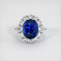 12.55 Ct. Sapphire Ring, 14K White Gold 1
