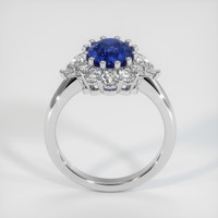 3.14 Ct. Sapphire Ring, 14K White Gold 3
